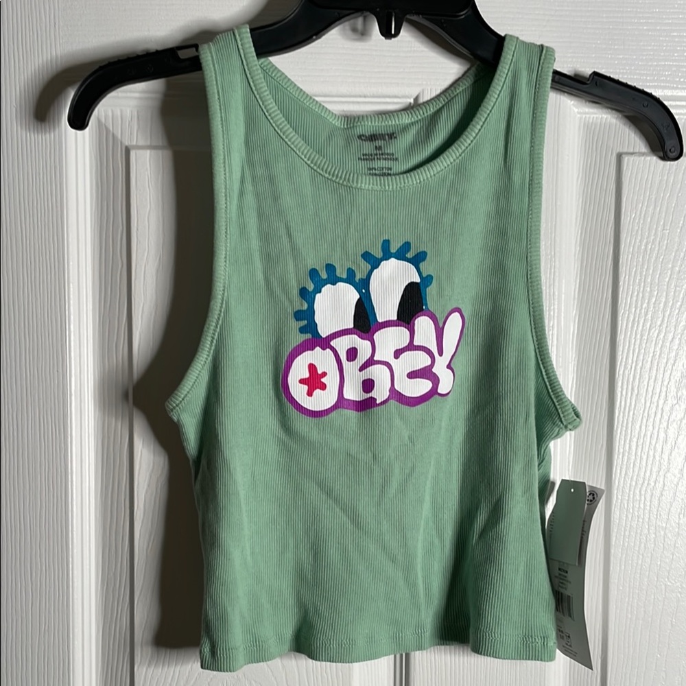 Obey Mint Green Crop Top